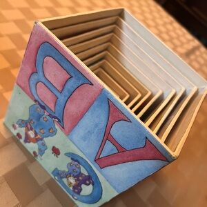 Vintage 1987 Lillian Vernon Stacking Nesting Blocks Complete Set